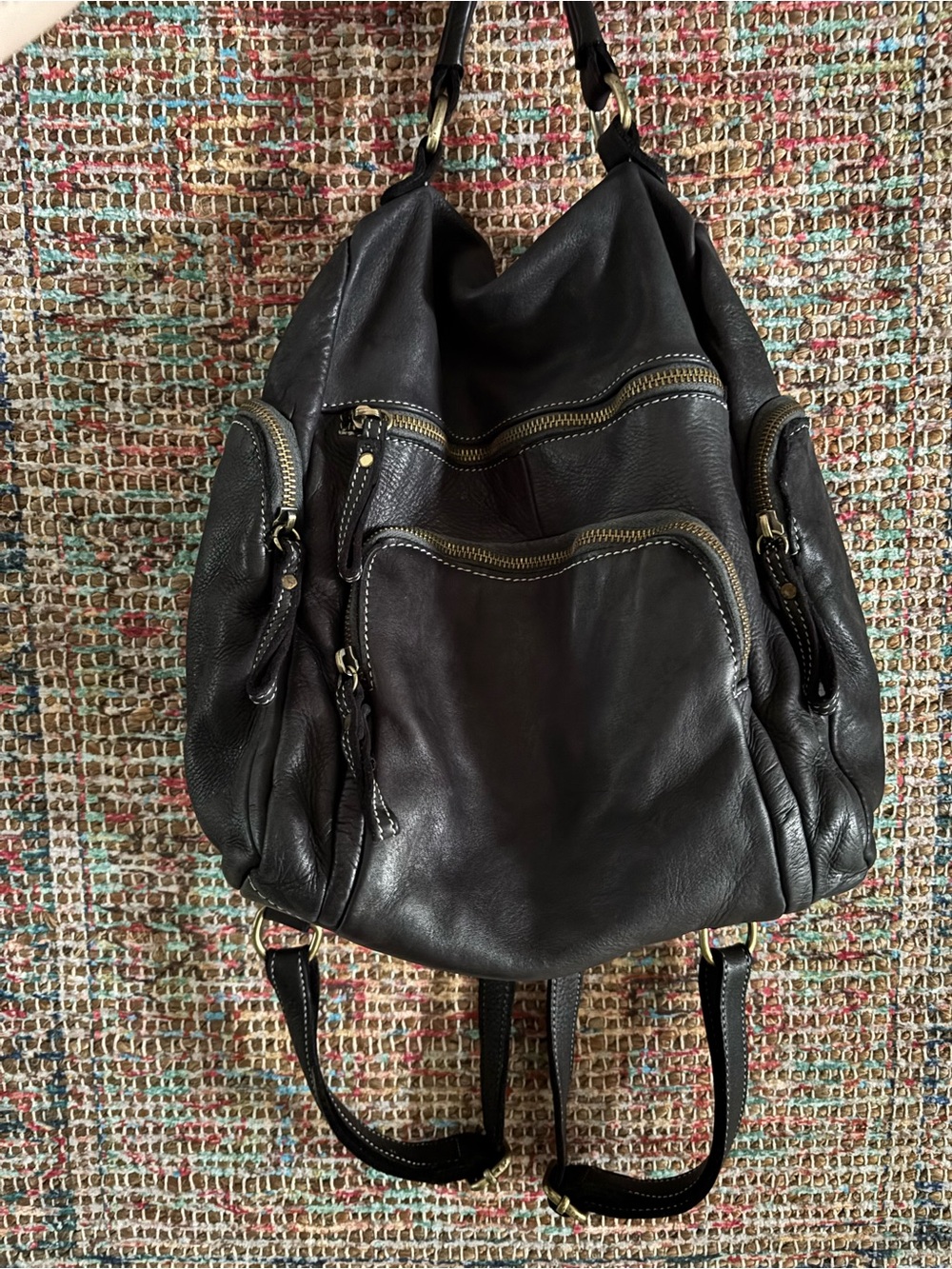 Free People Bolsa Nova momma Mia backpack bag Euc